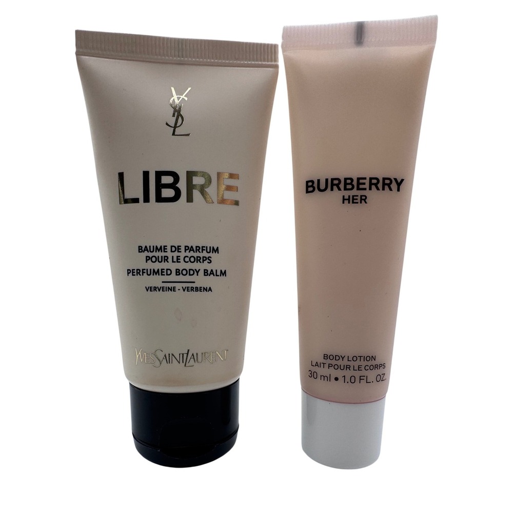 YSL & Burberry Nude Body Lotion & Balm Set Women Travel Size Fragrance Lot New